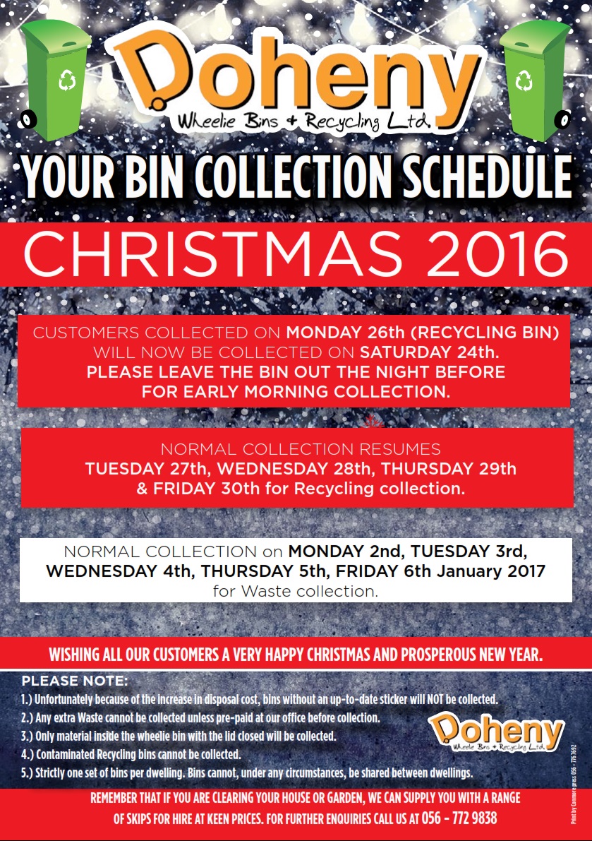 christmas16 Doheny Wheelie Bins & Recycling Ltd